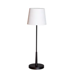 Lumi H68,5cm bordslampa matt svart/vit