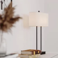 Luton bordlampa Svart/vit