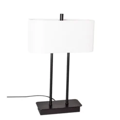 Luton bordlampa Svart/vit