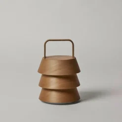 Luver portabel bordslampa natur