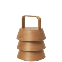 Luver portabel bordslampa natur