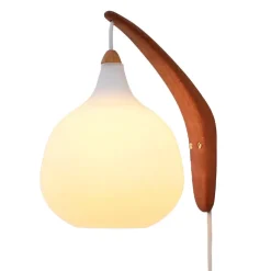 Luxus 706 vägglampa kort arm ek