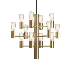 Manola 12 mini taklampa satin mässing