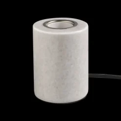 Marble bordslampa white polished