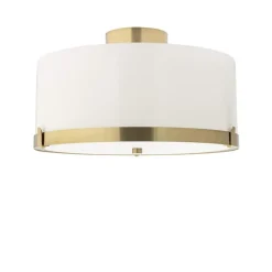 Marcel Ø40cm plafond mässing/vit