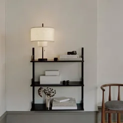 Margin bordslampa beige canvas