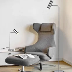Marley bordslampa borstat stål