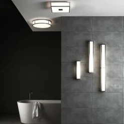 Mashiko round 300 plafond IP44 brons