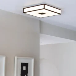 Mashiko square 400 plafond IP44 brons