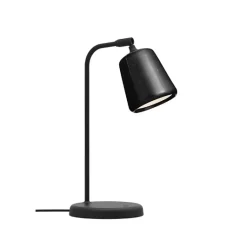Material bordslampa svart marmor/svart