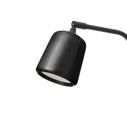 Material golvlampa svart marmor/svart