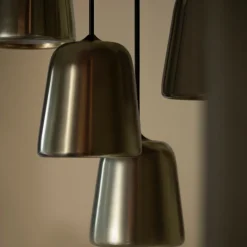 Material taklampa gult stål/svart