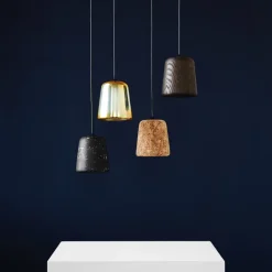 Material taklampa gult stål/svart
