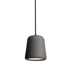 Material taklampa mörkgrå betong/svart