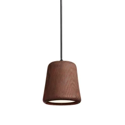 Material taklampa rökt ek/svart