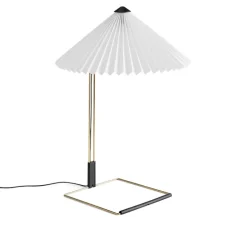 Matin 380 bordslampa white/brass