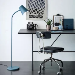 Me dim golvlampa petrol blå