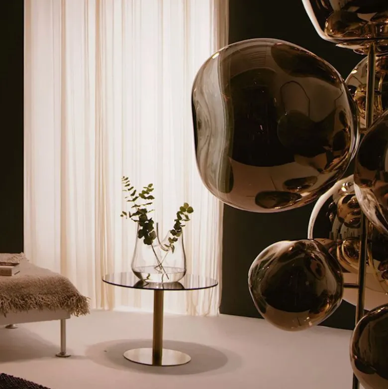 Melt Chandelier golvlampa koppar