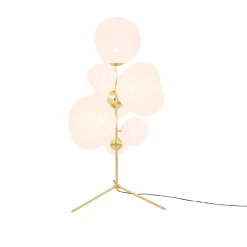 Melt Chandelier golvlampa opal/guld