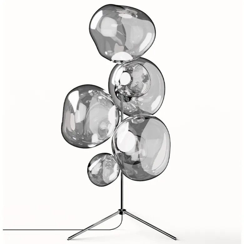 Melt Chandelier golvlampa silver