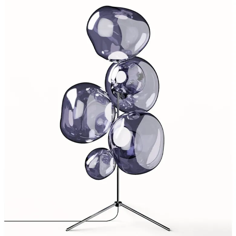 Melt Chandelier golvlampa Smoke