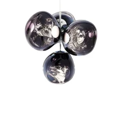 Melt Chandelier mini taklampa Smoke