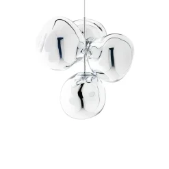 Melt Chandelier mini taklampa silver