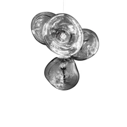 Melt Chandelier mini taklampa silver