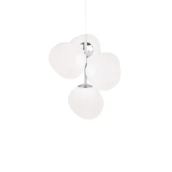 Melt Chandelier mini taklampa opal/silver