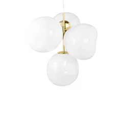 Melt Chandelier mini taklampa opal/guld