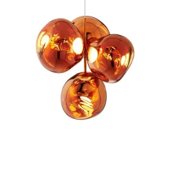Melt Chandelier mini taklampa koppar