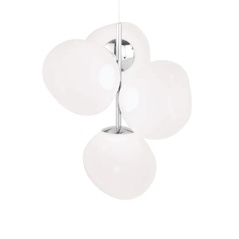 Melt Chandelier small taklampa opal/silver