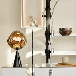 Melt Cone Fat bordslampa koppar