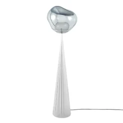 Melt Cone Fat golvlampa silver/ silver