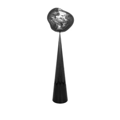 Melt Cone Fat golvlampa silver