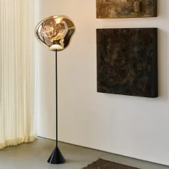Melt Cone Slim golvlampa guld