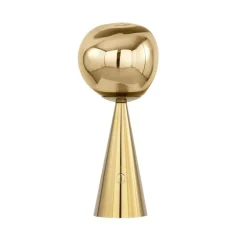 Melt portabel bordslampa guld
