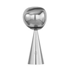 Melt portabel bordslampa silver