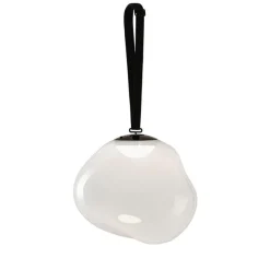 Melt portabel golv-/taklampa opal/svart