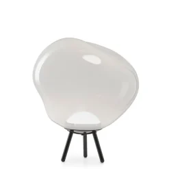 Melt portabel golv-/taklampa opal/svart