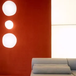 Melt Surface mini plafond/vägglampa opal/guld