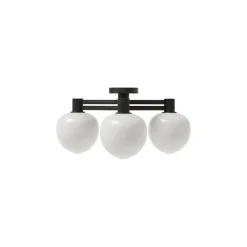 Memoir 120 III plafond svart/opalglas