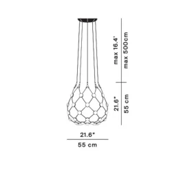 Mesh Ø55 D86C555 Taklampa