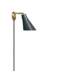 Miller vägglampa skiffergrå/mässing