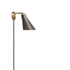 Miller vägglampa umbragrå/mässing
