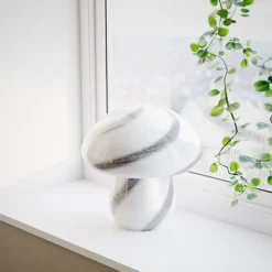 Mira mushroom bordslampa vit/svart
