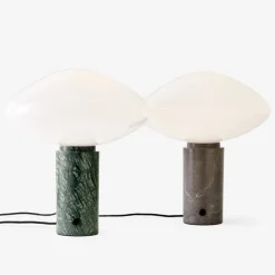 Mist AP17 bordslampa grigio caldo/opalglas
