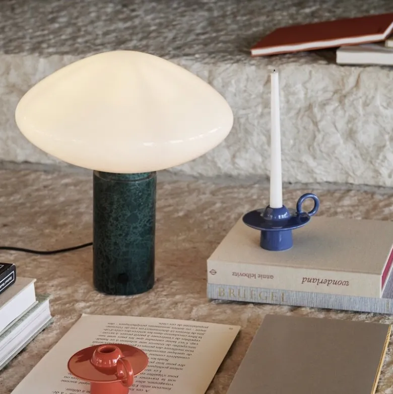 Mist AP17 bordslampa guatemala verde/opalglas