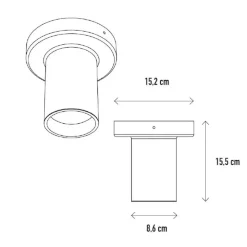 Mister-T plafond svart