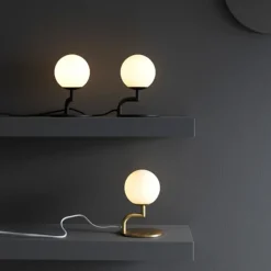 Mobil 18 Table lamp Black, opal